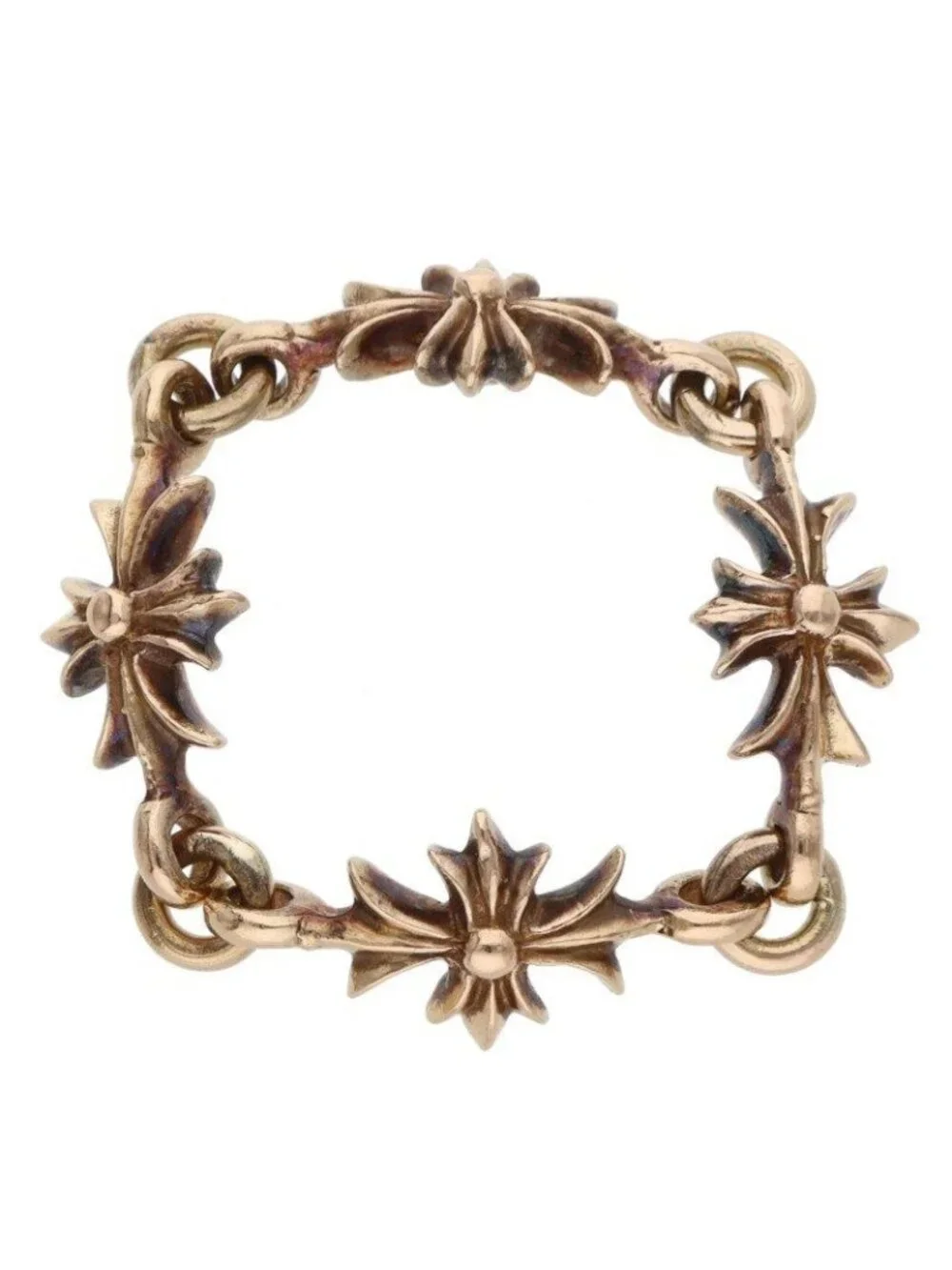 Chrome Hearts 22k Ring Tny CH Pls Tiny Ech Plus Gold
